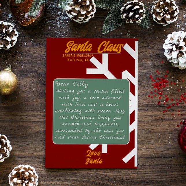 HO HO HO! MERRY CHRISTMAS letter Invitation (Creator Uploaded)