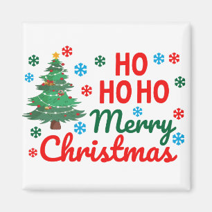 HO HO HO MERRY CHRISTMAS MAGNET