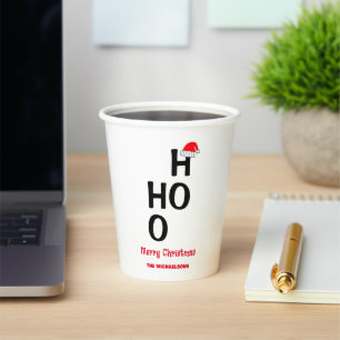 Ho Ho Ho: Merry Christmas Paper Cups