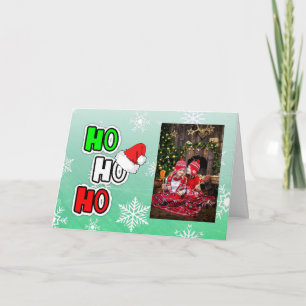 Ho HO HO Merry Christmas Personalised Custom Card