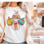 Ho Ho Ho Merry Christmas Retro Decorations Tri-Blend Shirt<br><div class="desc">Ho Ho Ho Merry Christmas Retri Decorations Festive Holiday Tri-Blend Shirt features the text "Merry Christmas Ho Ho Ho" in modern script typography accented with Christmas decorations. Perfect for Christmas gifts,  Christmas parties and holiday celebrations,  birthdays and more. Created by Evco Studio www.zazzle.com/store/evcostudio</div>