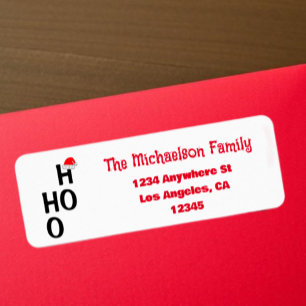 Ho Ho Ho: Merry Christmas Return Address