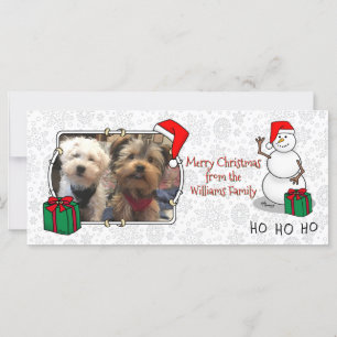 Ho Ho Ho Merry Christmas Santa Cute Snowman