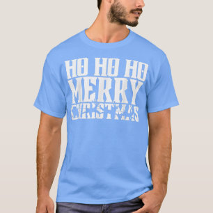 Ho Ho Ho Merry Christmas Santas Sleigh And Flying T-Shirt