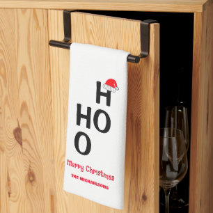 Ho Ho Ho: Merry Christmas Tea Towel