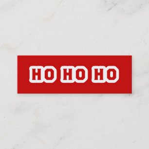 HO HO HO MINI BUSINESS CARD