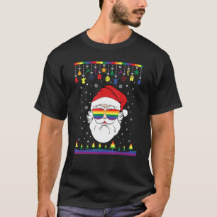Ho Ho Ho Mosexual Gay Santa Lgbt Pun Gay Pride Chr T-Shirt