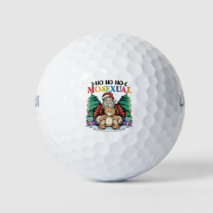 Ho Ho Ho Mosexual Gay Santa LGBTQ Gay Christmas Golf Balls