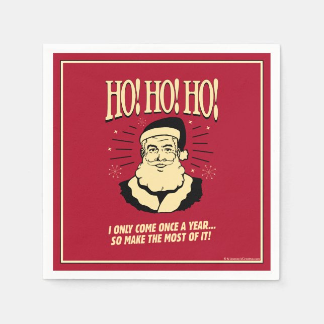 Ho! Ho! Ho! Napkin (Front)