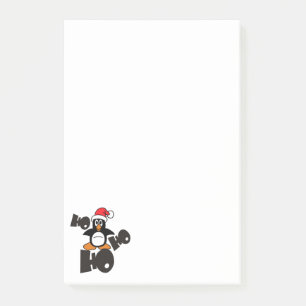 Ho Ho Ho - Penguin - merry christmas + your idea Post-it Notes