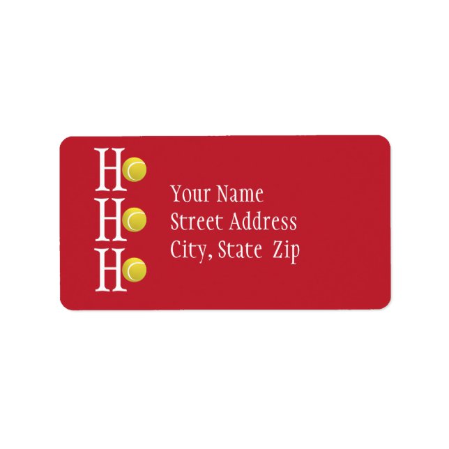 HO-HO-HO - personalised address label (Front)