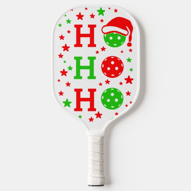 Ho, Ho, Ho Pickleball Christmas Paddle (Front)