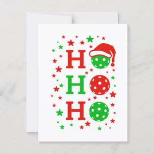 Ho Ho Ho Pickleball – Funny Christmas Sports Postcard