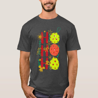 Ho Ho Ho Pickleball Retro Christmas  T-Shirt