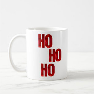 Ho Ho Ho Red Starlight Christmas Coffee Mug