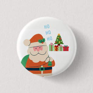 ho ho ho santa 3 cm round badge