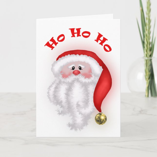 Ho Ho Ho Santa Card (Front)
