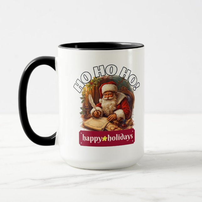 Ho Ho Ho Santa Christmas Mug | Festive Gift Idea (Left)