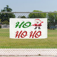 Ho Ho Ho Santa Claus Christmas red green script