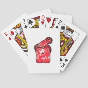 Ho Ho Ho! Santa Claus Hat Merry Christmas Star.png Playing Cards