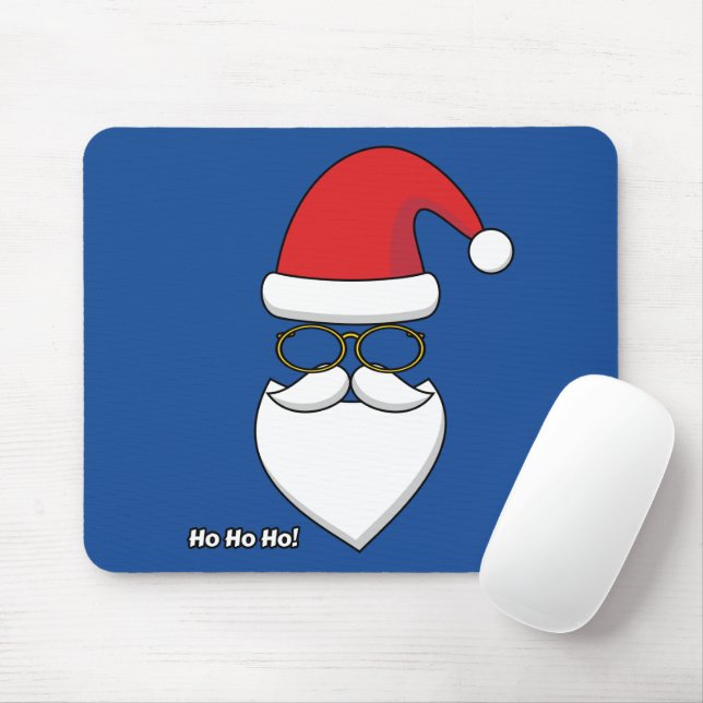 Ho Ho Ho Santa Claus Mouse Pad (With Mouse)