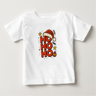 Ho Ho Ho Santa Hat Christmas Tee