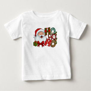 Ho Ho Ho Santa Laughing Face Christmas Tee