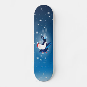 Ho ho ho! Santa on the aeroplane, skate Skateboard