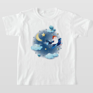 Ho ho ho! Santa on the aeroplane  T-Shirt