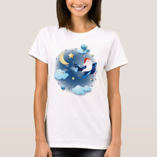 Ho ho ho! Santa on the aeroplane T-Shirt
