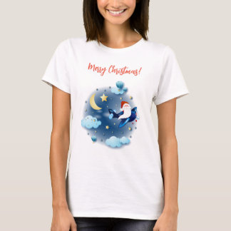 Ho ho ho! Santa on the aeroplane T-Shirt