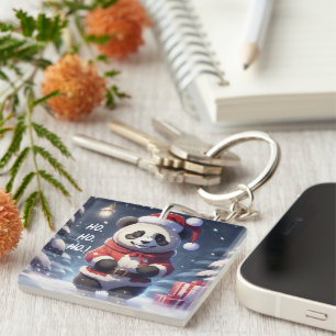 HO.HO.HO SANTA PANDA KEY RING