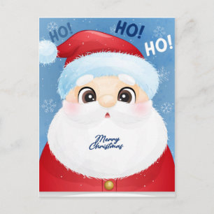 Ho Ho Ho Santa Postcard