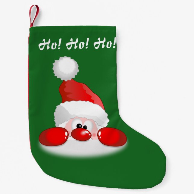 Ho! Ho! Ho! Santa Small Christmas Stocking (Front)
