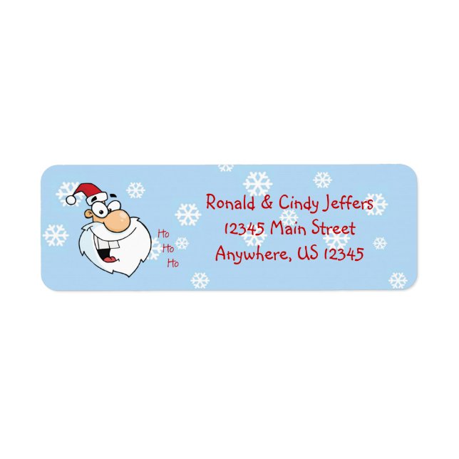 Ho Ho Ho Santa Snowflakes (Front)