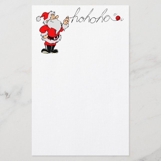 Ho Ho Ho Santa Stationery (Front)