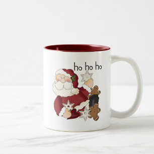 Ho Ho Ho Santa T-shirts and gifts Two-Tone Coffee Mug
