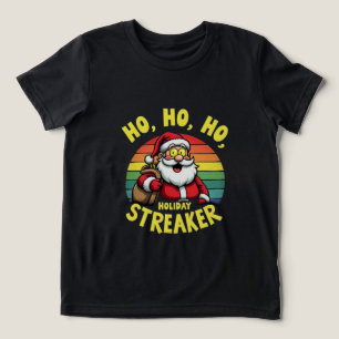 Ho, Ho, Ho! – Santa's Holiday Streaker T-Shirt Des Tri-Blend Shirt