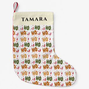 Ho Ho Ho Small Christmas Stocking