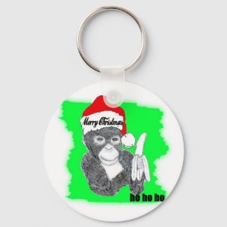 ho ho ho SOME MONEKY BUSINESS AT XMAS TIME Key Ring
