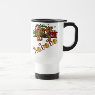Ho Ho Ho Teddy Bears Travel Mug