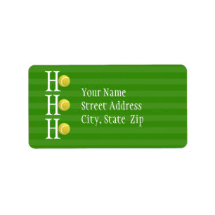 HO-HO-HO - tennis Label