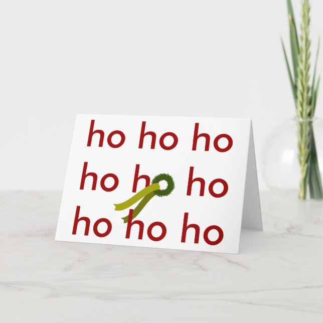ho ho ho thank you card (Front)