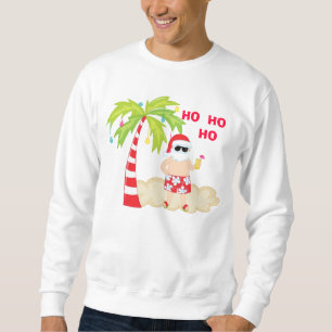 HO HO HO Tropical Santa Christmas Sweatshirt