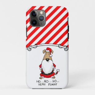 HO HO HO Very Funny Santa Costume Angry Dog Cute Case-Mate iPhone Case