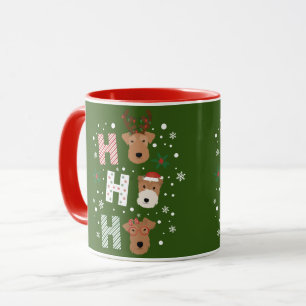 Ho Ho Ho Welsh Terrier Merry Christmas Mug