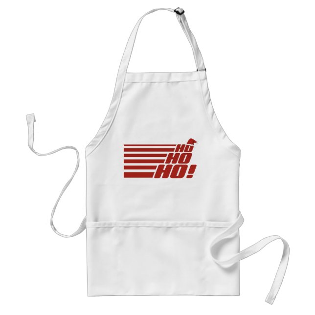 Ho Ho Ho Xmas apron - choose style, colour (Front)