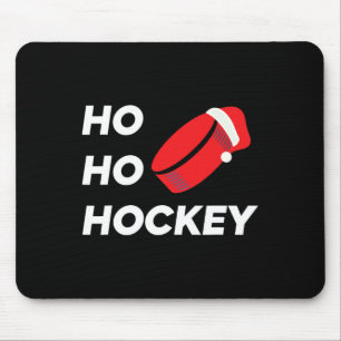 Ho Ho Hockey Christmas - Ice Hockey Mouse Pad