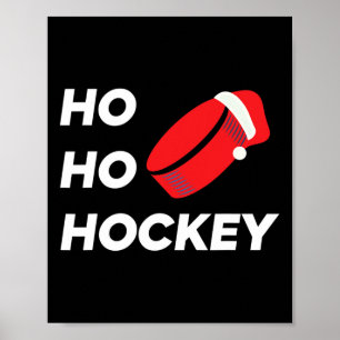 Ho Ho Hockey Christmas - Ice Hockey Poster