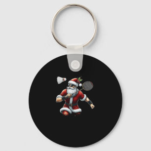 Ho Ho Hold My Shuttle Santa Badminton Cute Xmas Sp Key Ring